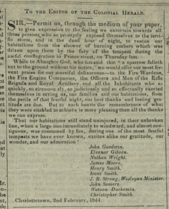 Colonial Herald, Charlottetown, February 3, 1844