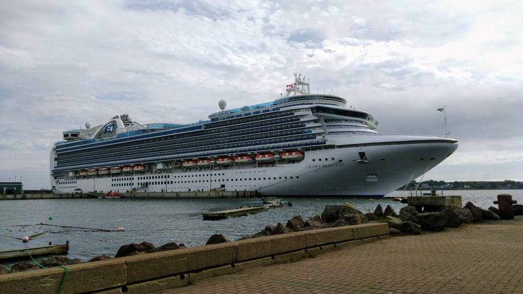 Crown Princess at port in Charlottetown