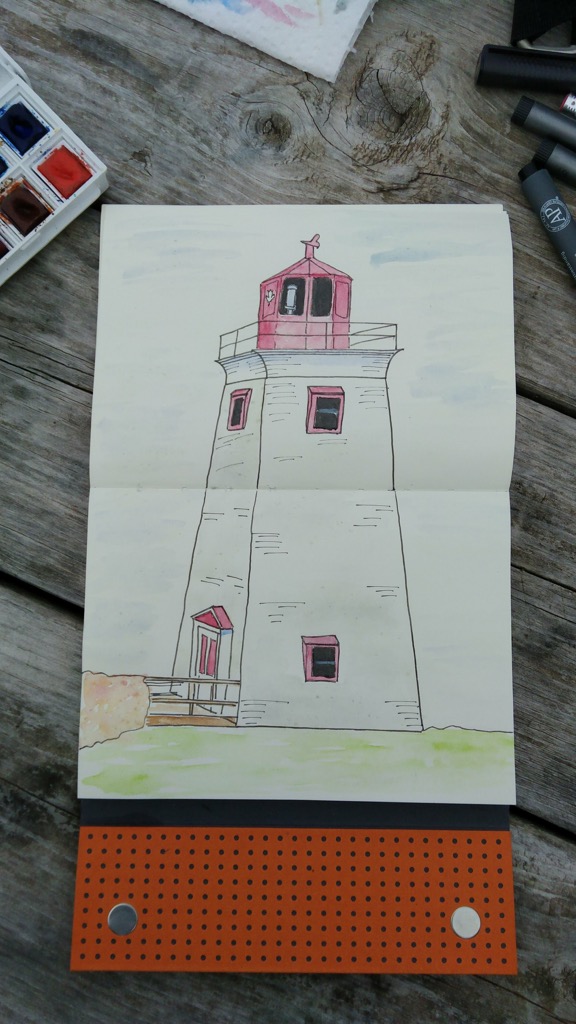 Sketch of Victoria Lighthouse