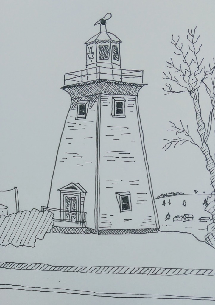 Sketch of Victoria Lighthouse