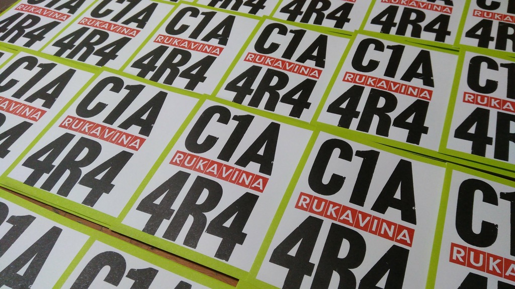 C1A 4R4 envelopes with red printing