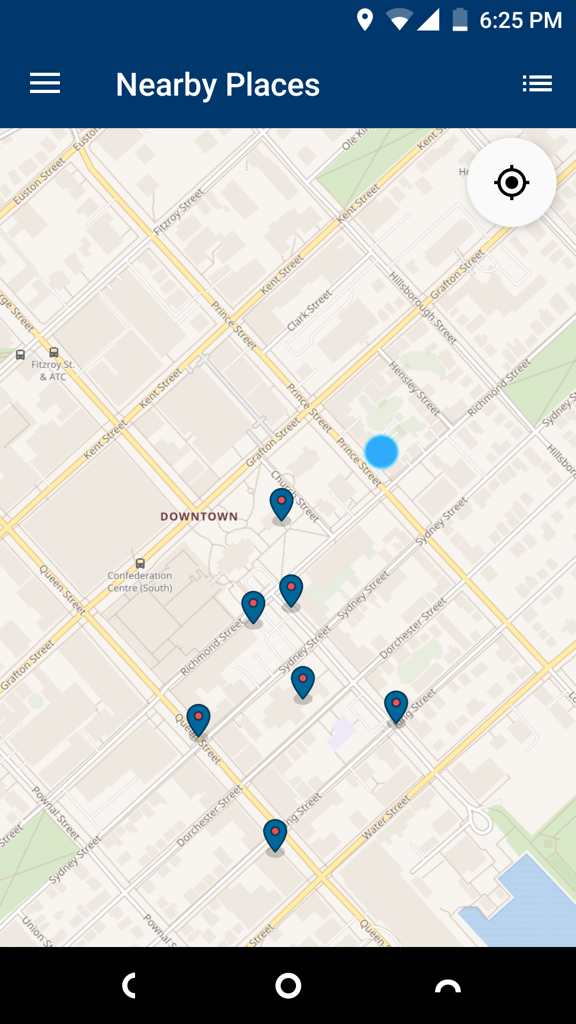 Wikimedia Commons App: Nearby Places view