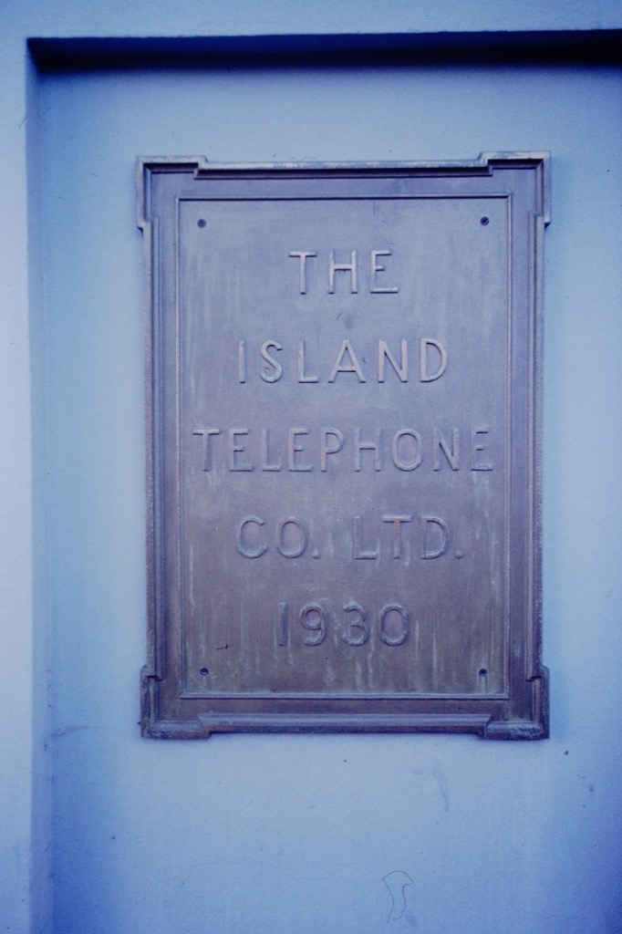 Island Tel sign at Queen and Fitzroy, 1994