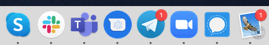 The many messaging apps running on my desktop all the time.