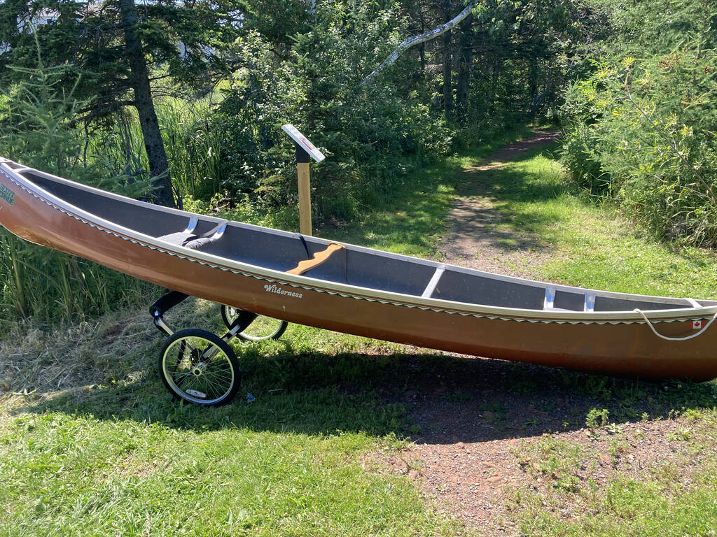 Canoe trailer in the wrong place