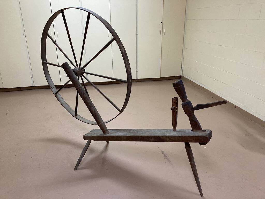 Photo of a Walking Wheel in a beige room.