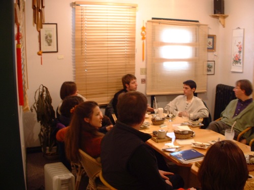 Photo by Will Pate of a Blogger Meetup at Formosa Tea House from 2003