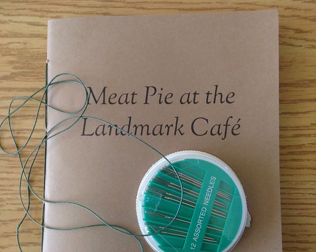 Printed and Bound copy of Meat Pie at the Landmark Cafe