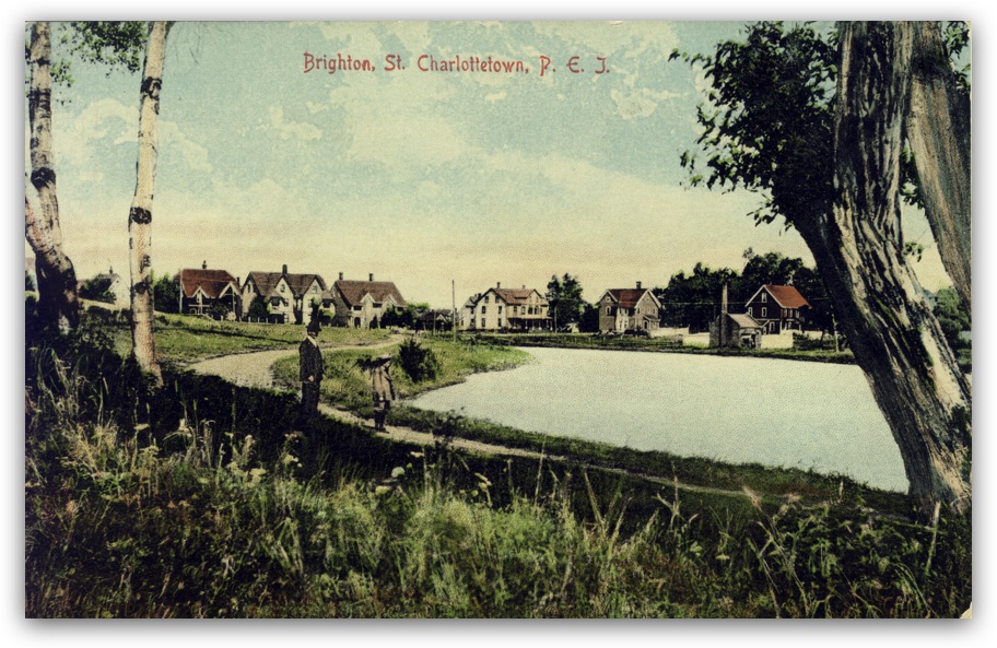 Historic postcard of Brighton Pond in Charlottetown