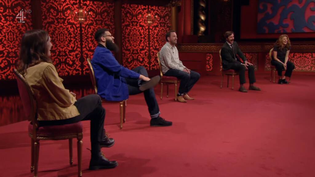 Cast of Series 11 of Taskmaster (screen shot from episode 5).