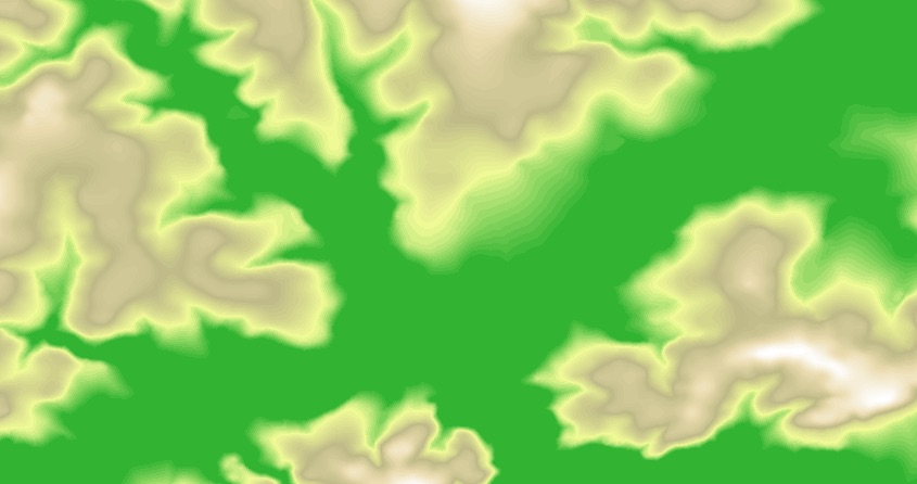 Charlottetown Elevation Model (exported to a JPEG)