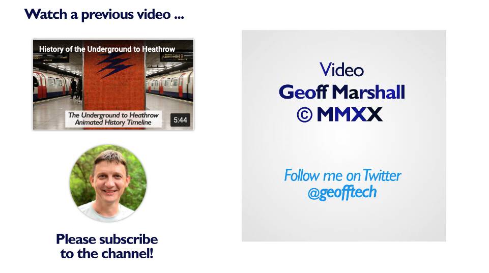 The closing frame of Geoff Marshall's video, with the year 2020 as MMXX.