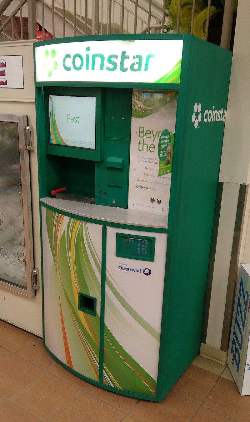 Photo of a Coinstar Machine