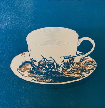 Burnt Umber and Cerulean Blue