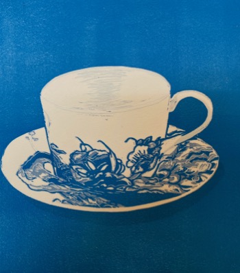 Prussian Blue and Cerulean Blue