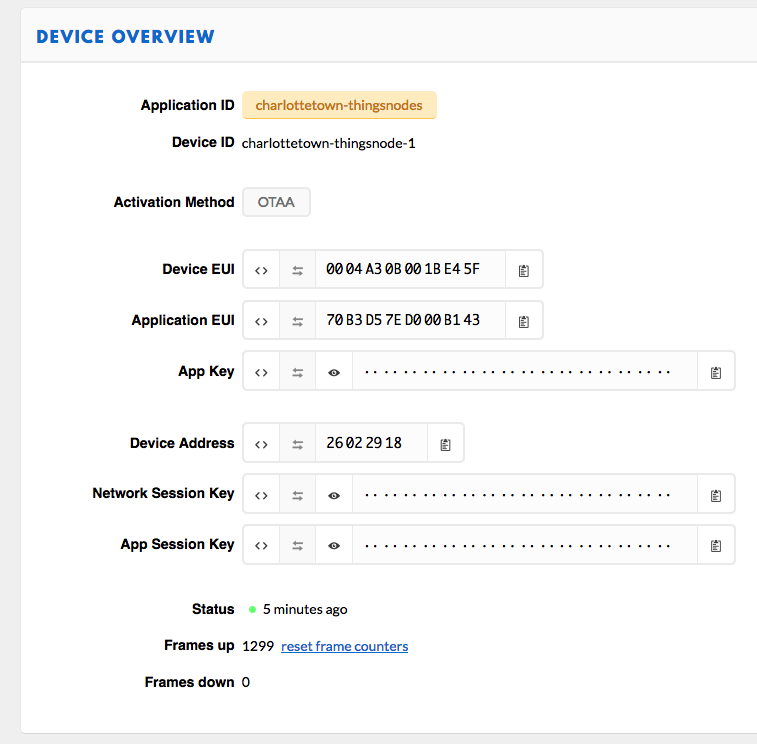 Things Node Device screen shot