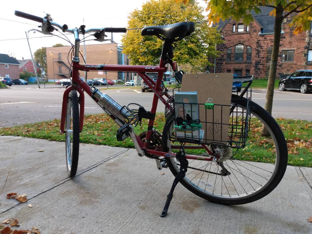 My e-day bicycle setup