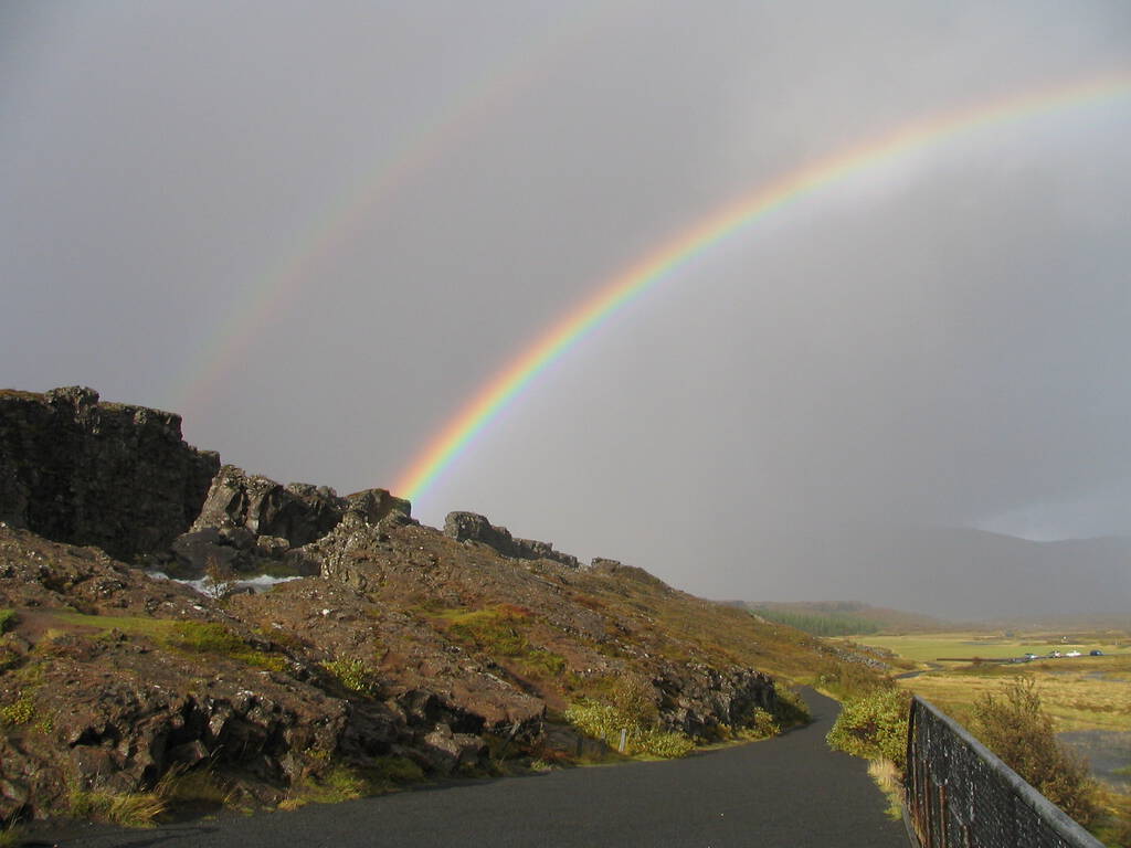 Double Rainbow in Iceland