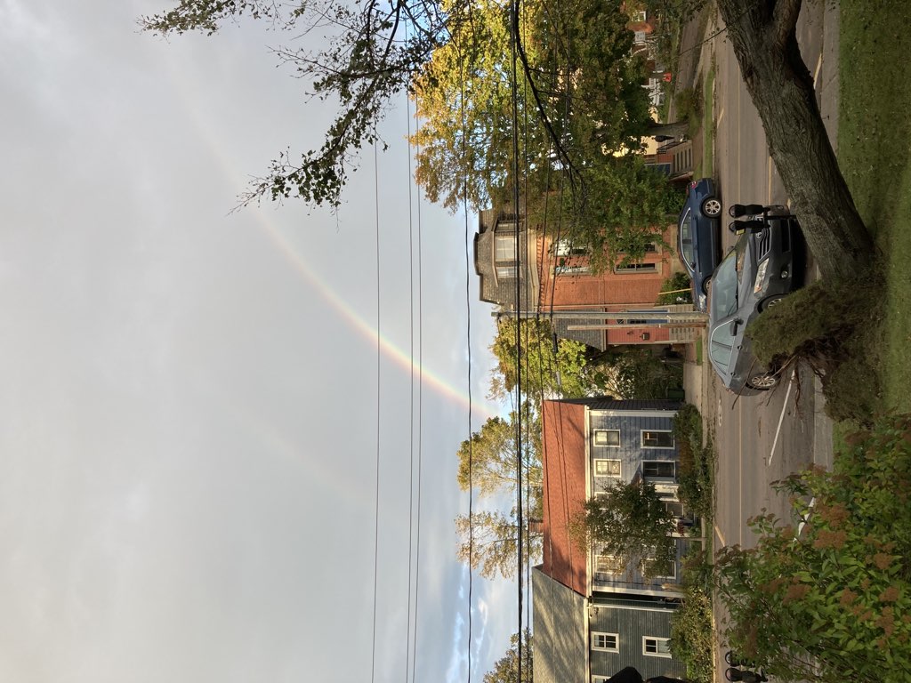 Rainbow over 100 Prince Street.