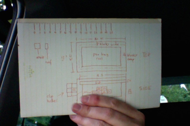 Poop Bag Holder Handwritten Plan