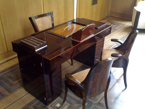 Art Deco Desk and Chairs