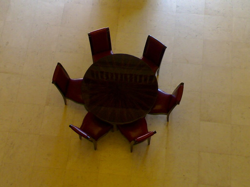 Table and Chairs from Above