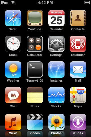 My iPod Touch "Desktop"