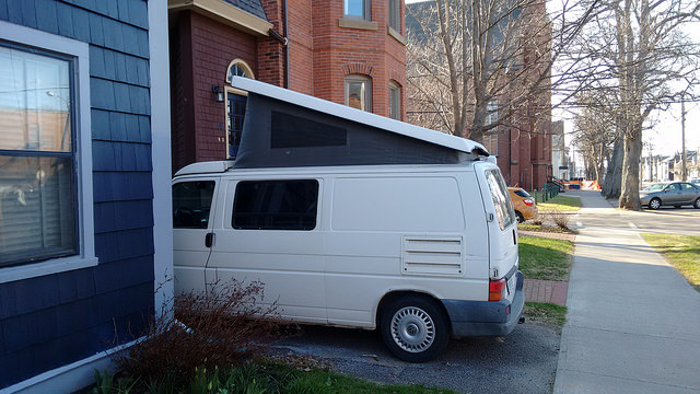 Julie's VW Microbus at 100 Prince Street