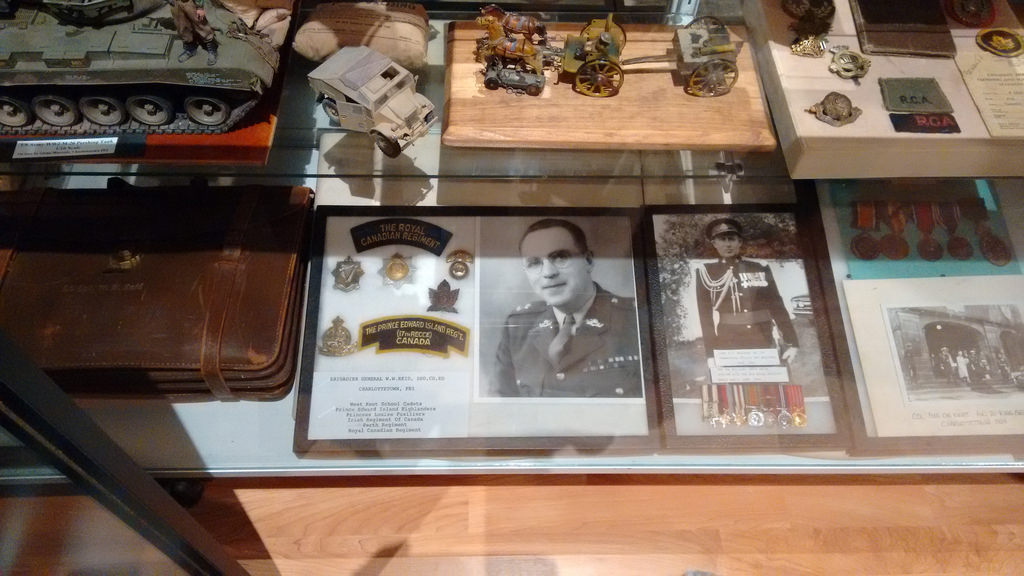 Brigadier Reid in PEI Regiment Museum