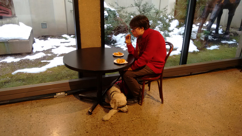 Oliver and Ethan at Premier MacLauchlan's Levee