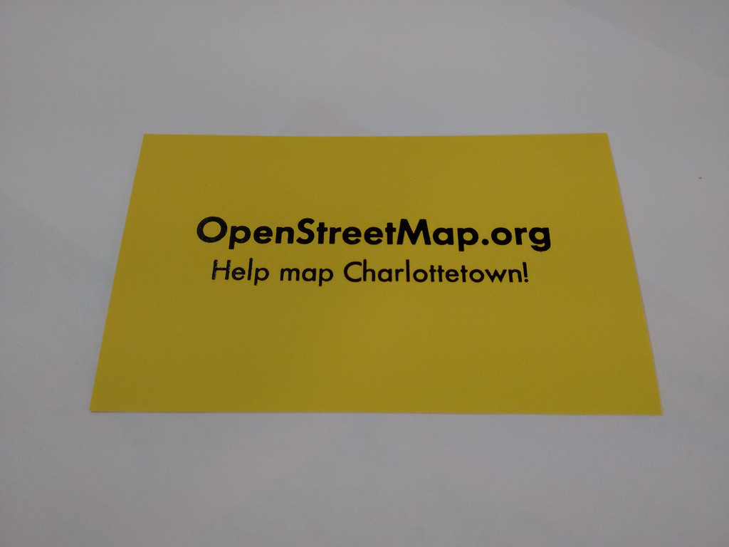 OpenStreetMap.org Card (Yellow)