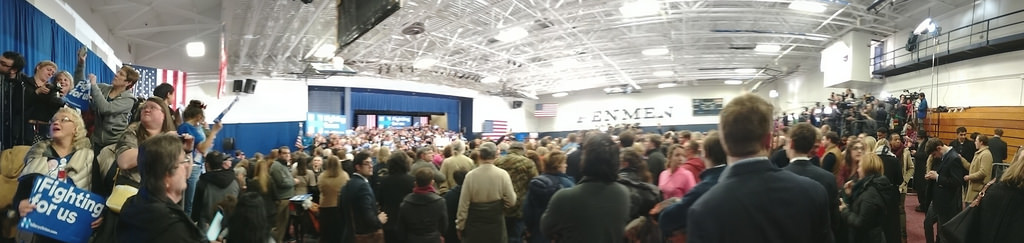 Hillary Clinton Rally Panorama