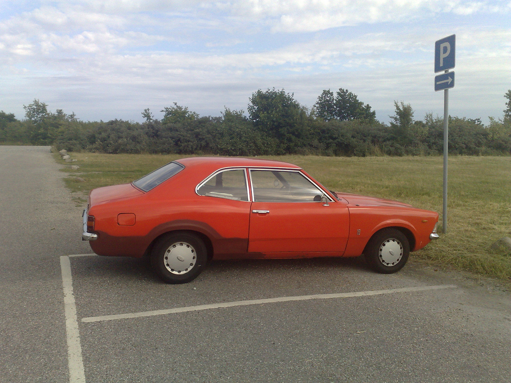 Orange Ford Cortina at Arken