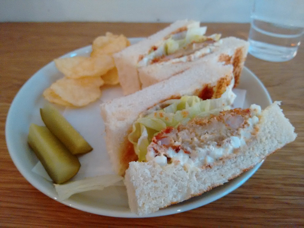 Shrimp Sandwich at Monocle Café London
