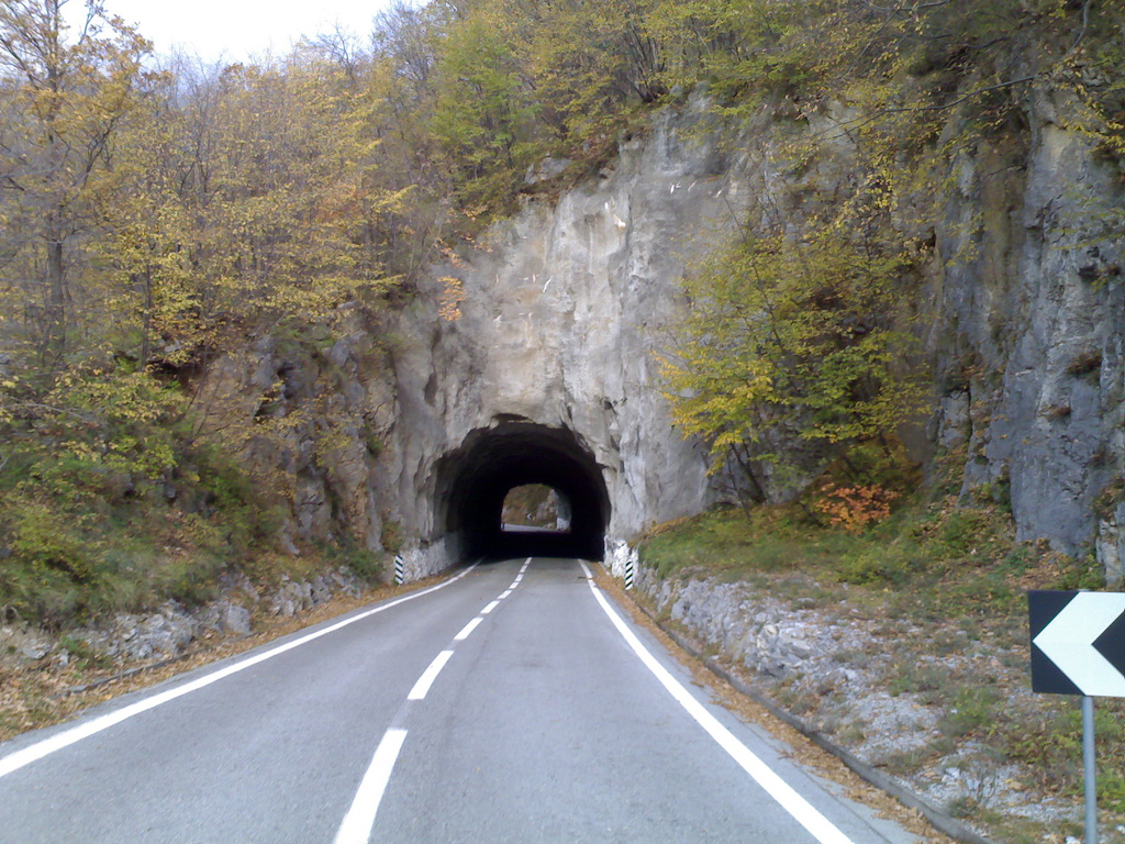 Tunnel on the Road to Caprauna