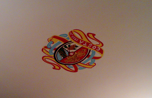 Crest on the Ceiling of Ristorante Costa