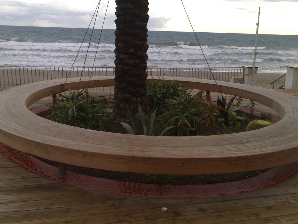 Round Wooden Seat