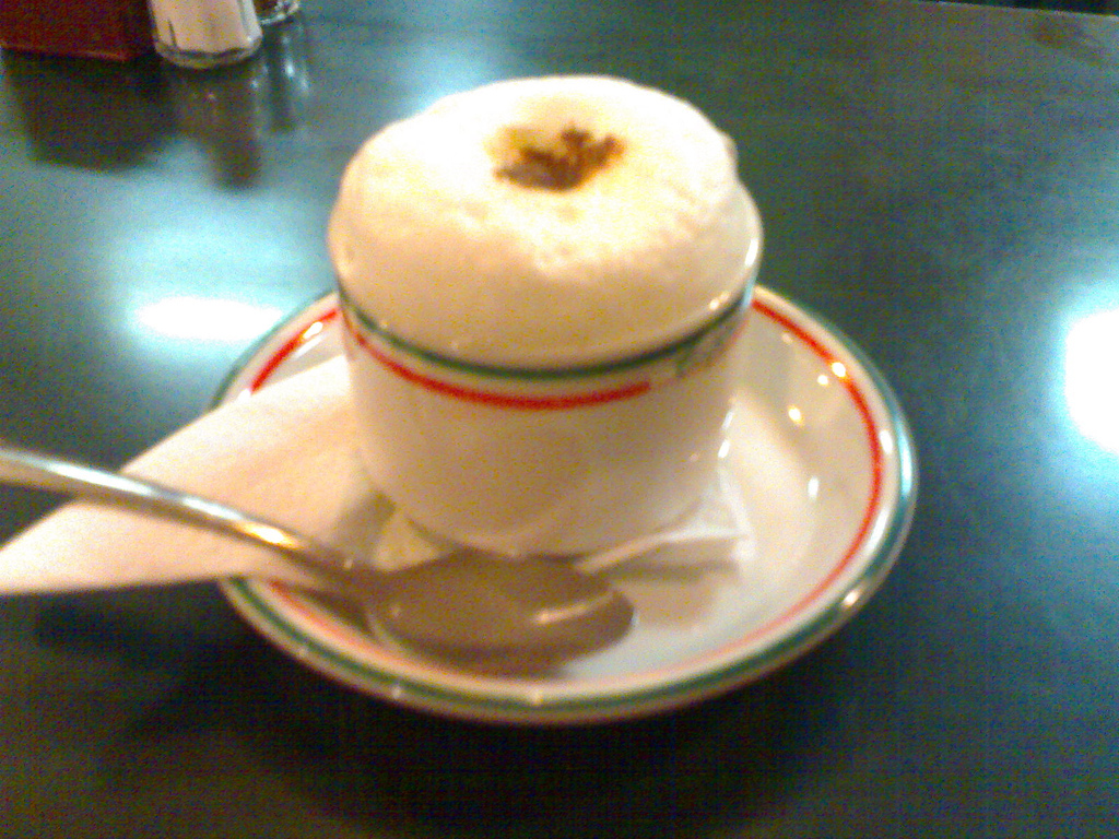 Cappuccino at Linda's Coffee Shop