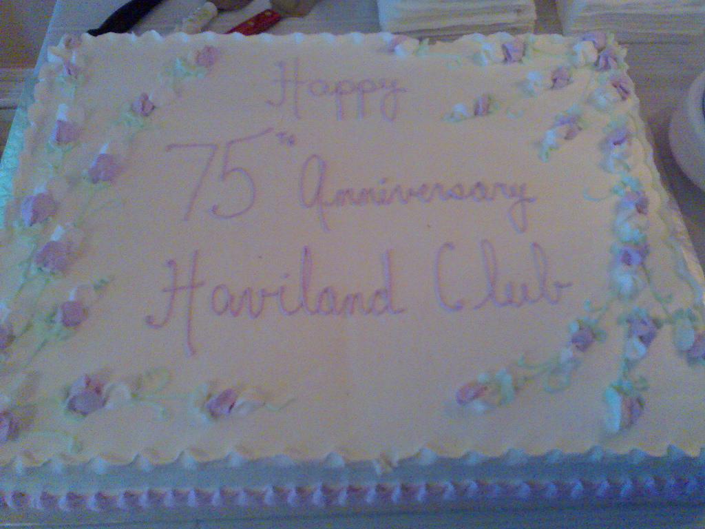 Haviland Club 75th Anniversary Cake