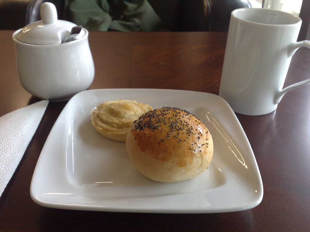 Potato Roll, Pogača and Tea at Gusto