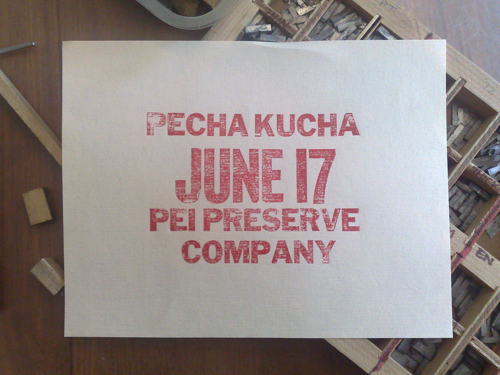 Pecha Kucha Test Print #1