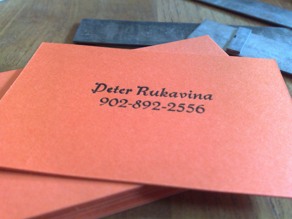 My First Letterpress Job