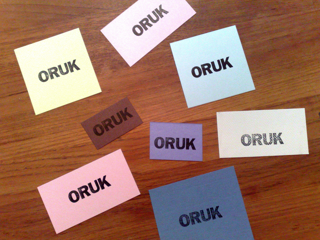 ORUK Letterpress Experiment