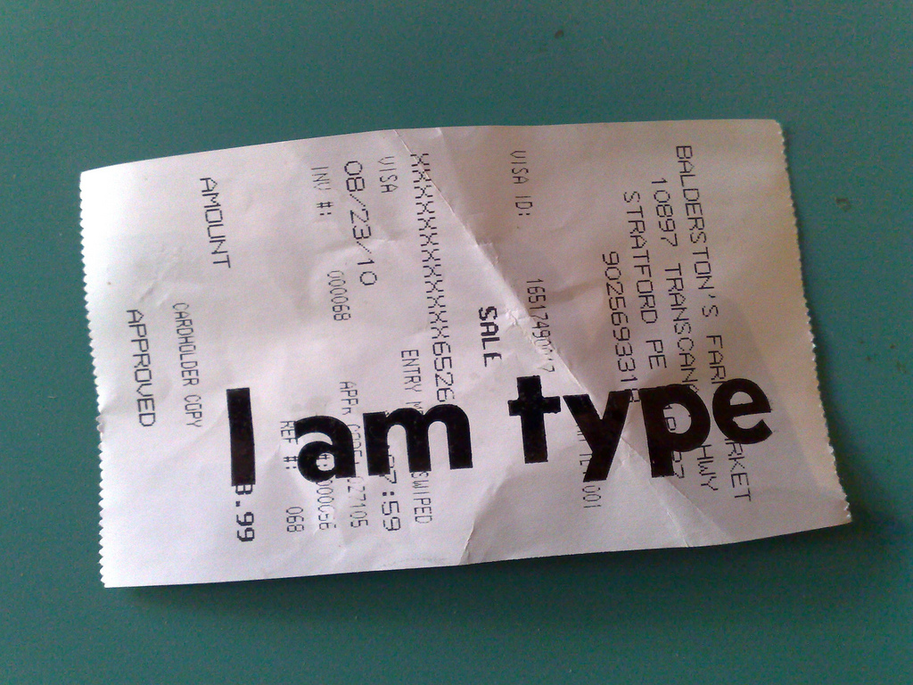 Printing on Receipt