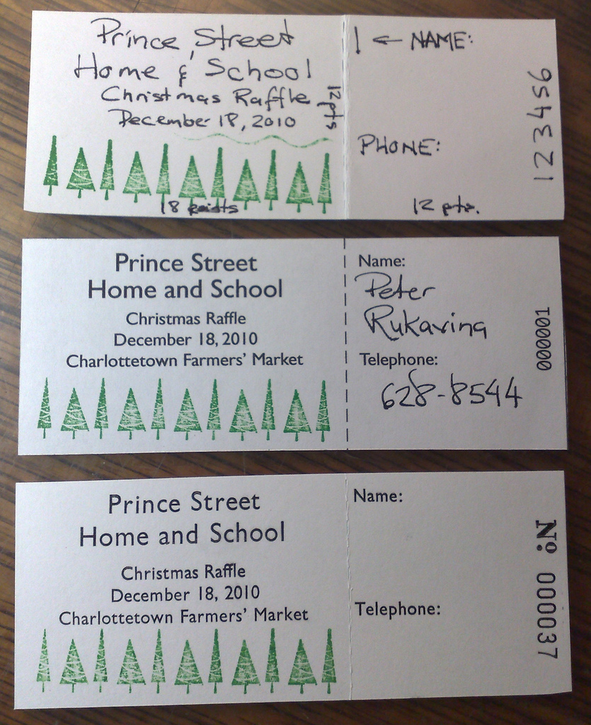 Digital vs. Analog Raffle Tickets