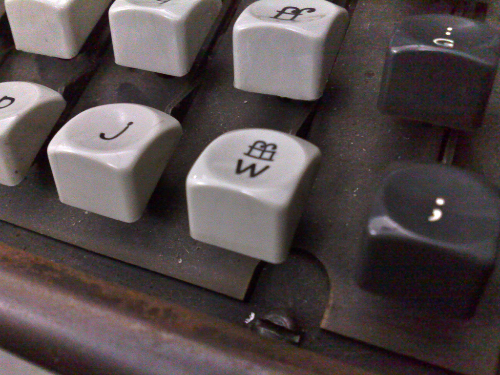 Linotype Keyboard Detail