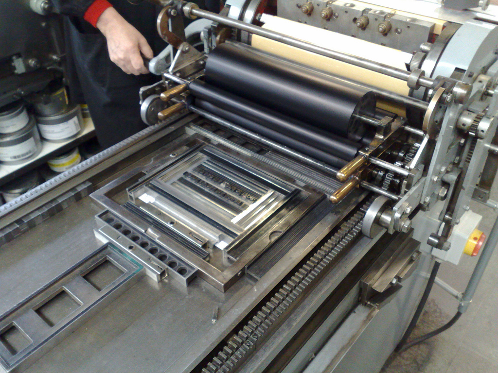 Oliver's Type on Press