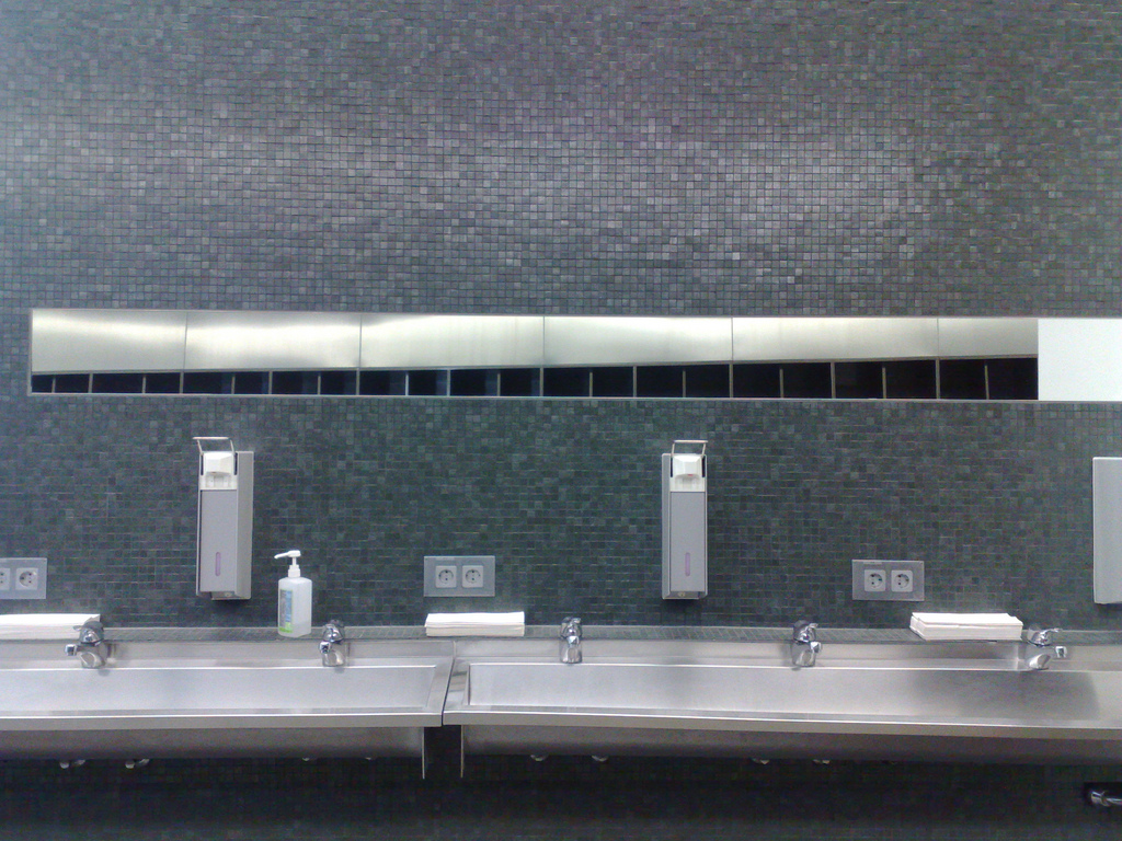 Zaha Hadid Fire Station Washroom