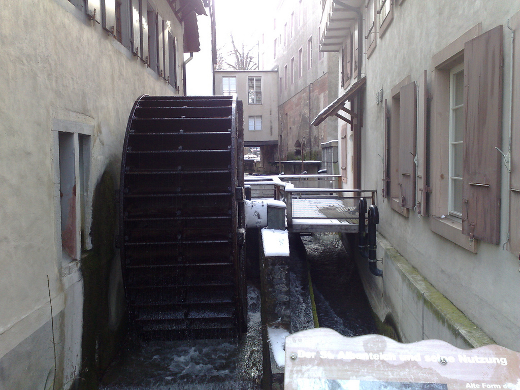 Basler Papiermühle Mill Wheel