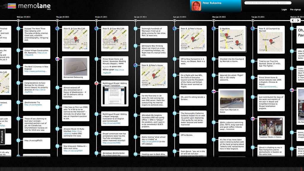 Memolane Screen Shot